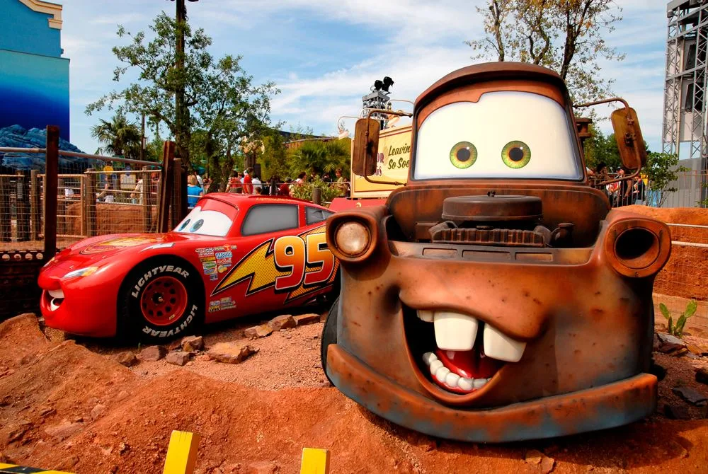 Rayo McQueen y Mate en Disney Adventure World, Disneyland Paris